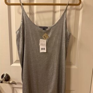 Vince Metallic Sequined Sleeveless Top
